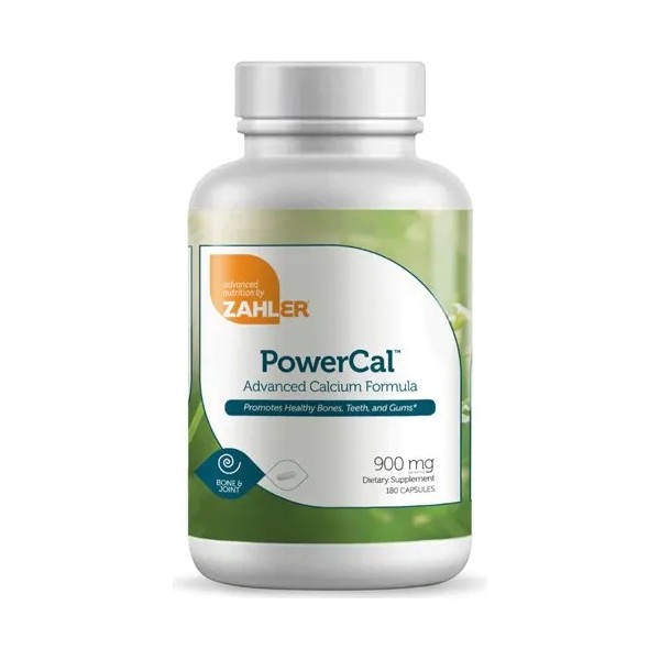 Zahler Powercal Calcio, Magnesio Y Vitamina D3 180 Caps Sabor