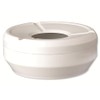 APS Ash Tray Approx. Diameter 10cm Height: 4cm Melamine White