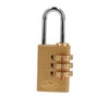 Lock 10CA Candado de combinación programable para maleta, latón, 20