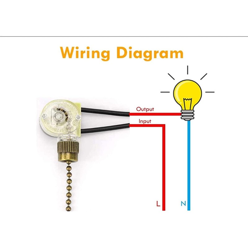 Ceiling Fan Light Switch Zing Ear Pull Chain ZE-109 Fan