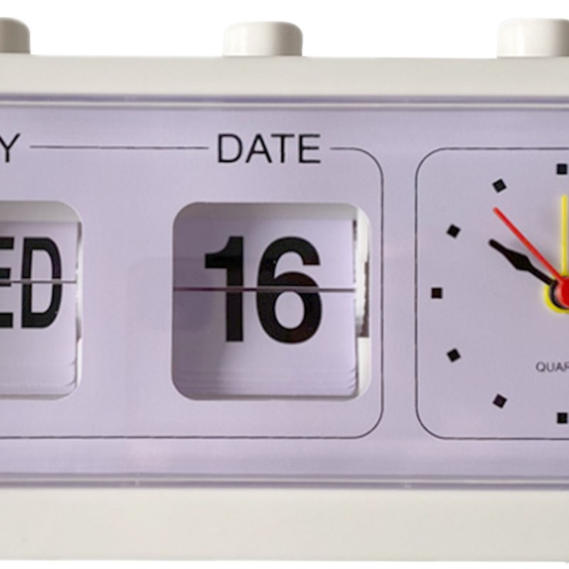 Desk Table Alarm Clock Manual Jump Calendar Desktop Alarm Clock