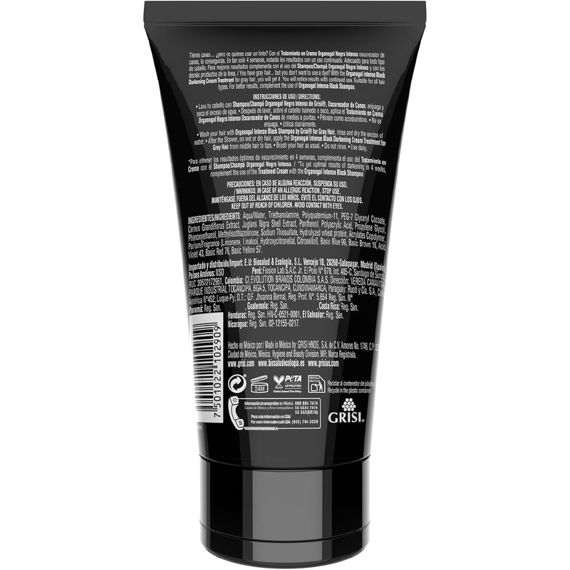 Organogal Tratamiento, color Negro Intenso, 130 ml (Paquete de 2)