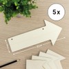 Wooden Sign Arrow Sign Sign 27 x 13 cm Pack