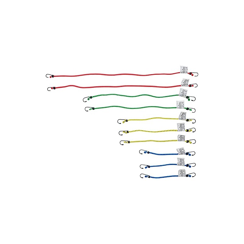 Kraftmann 85512 Luggage Spanner, Multi-Colour, Set of 10 Pieces