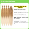 Capelli Biondi per Trecce Pre-Stirati Sintetici 27/613# Onde Profonde Boho