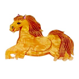 Unique Animal Claw Clip Cute Squirrel Shape Hair Clips Acetate Medium Non-slip Hair Clips Cartoon Animal Hair Accessories (Horse)