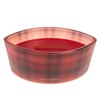 WoodWick Large Red Plaid Crimson Candle