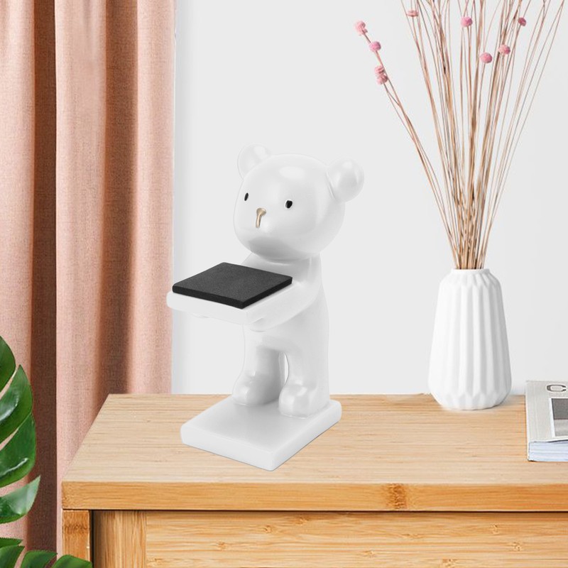 Bear Watch Stand Handcrafted Three Dimensional Modern Style Resin Watch