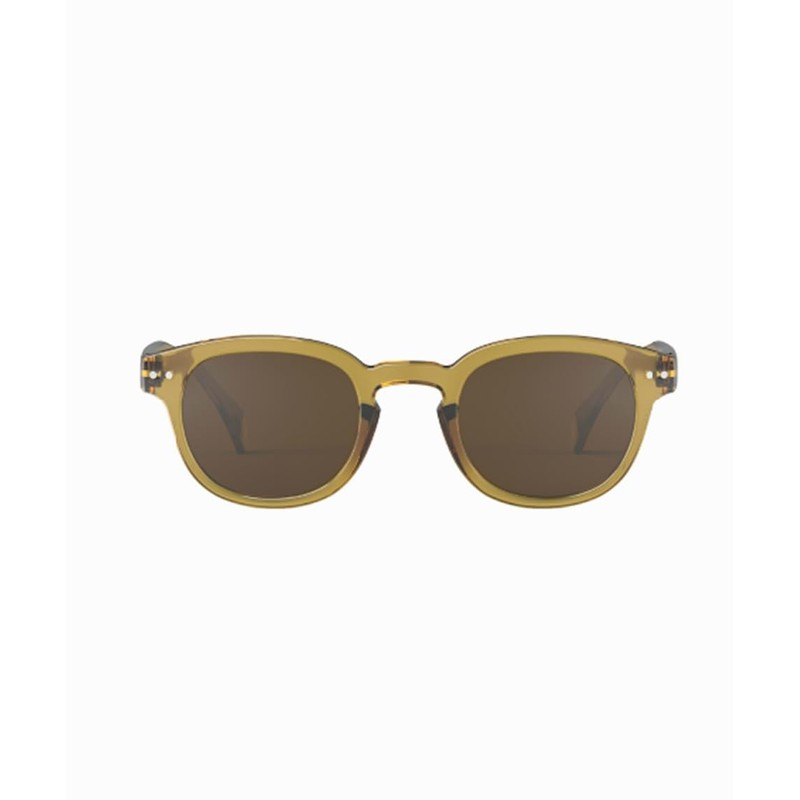 Ijipiji Sunglasses Men's Sunglasses #C Gold Green