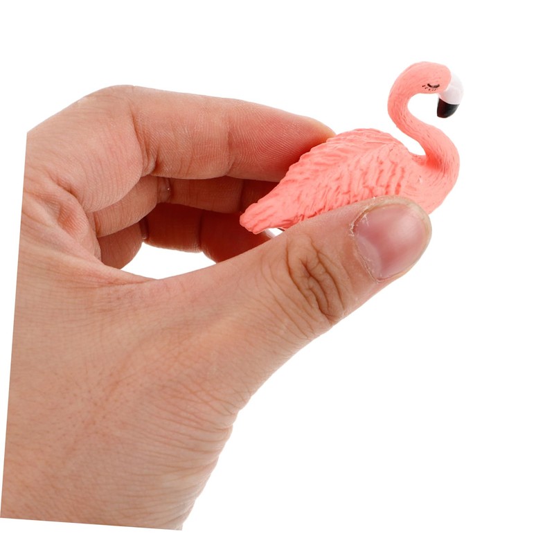 OATIPHO 5pcs Flamingo Nail Art Display Stand Resin Holder for