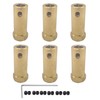 6 x Hex Coupling 7 mm Bore Motor Hex Brass