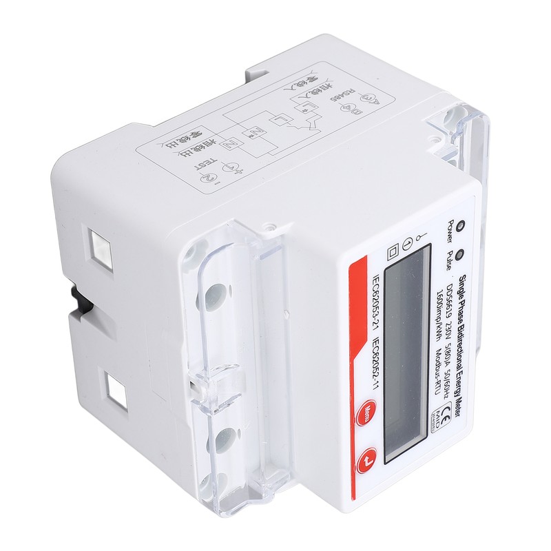 Electricity Meter 4P LCD Display Multifunctional RS485 Single Phase Bidirectional