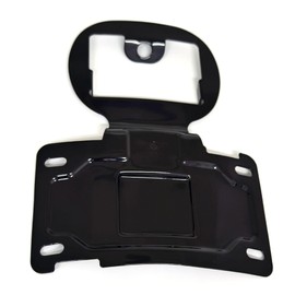 Lynlane Metal Motorcycle License Plate Relocation Bracket License Tag Holder Mount Kit for Harley Electra Glide Road Ultra Limited CVO FLHTKSE FLHTCU FLHTCUL FLHTKL FLTRUSE (Black)