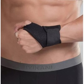 PintoMed - Wrist Support - Lightweight and Breathable Neoprene Support - One Size Fits Left or Right Hand - Black