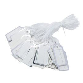 Parliky 500pcs Jewelry Price Tags Silver Edge Blank for Jewelry Display for Necklaces Earrings and Bracelets Practical Paper Cards for Shops and Crafts