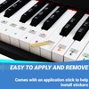 QMG Color Piano and Keyboard Music Note Full Set Stickers