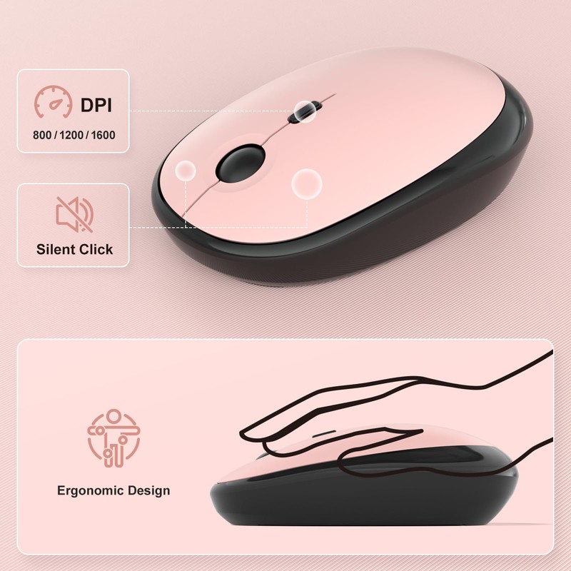 MOFII Wireless Keyboard and Mouse Combo - BlackBerry Gradient Full-Sized