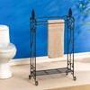 Standing Towel Rack for Bathroom,3-Tier Floor Freestanding Towel Racks with