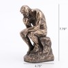 Veronese Design 8" Rodin The Thinker Cast Resin Statue Bronze