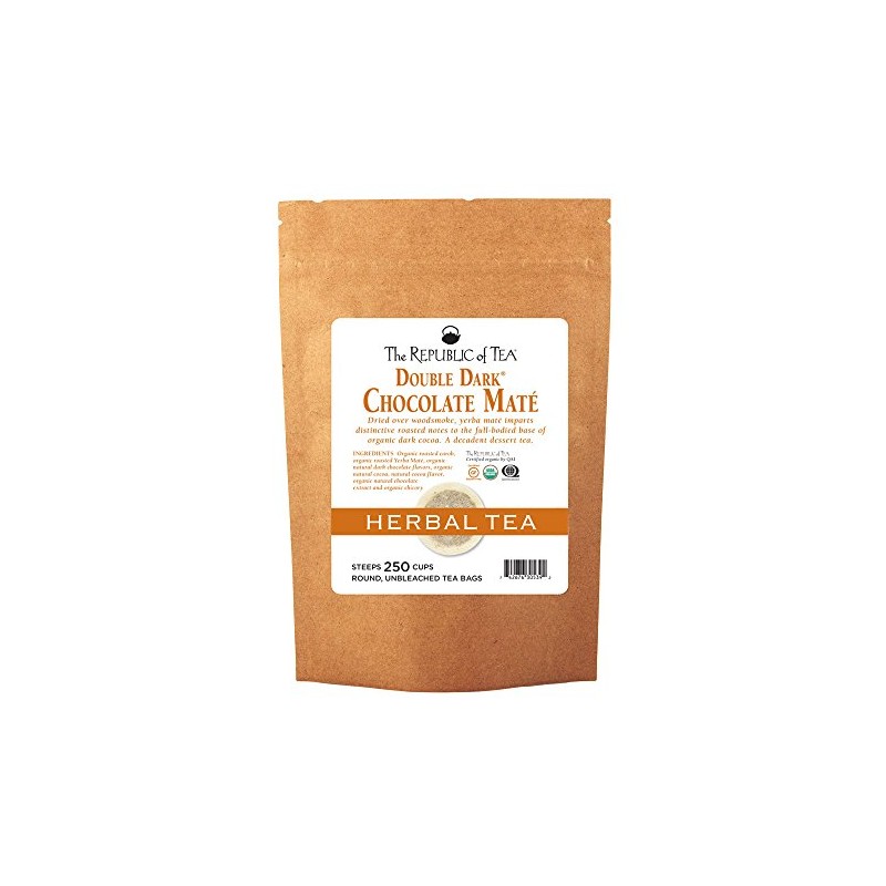 The Republic of Tea Organic Double Dark Chocolate Mate, 250