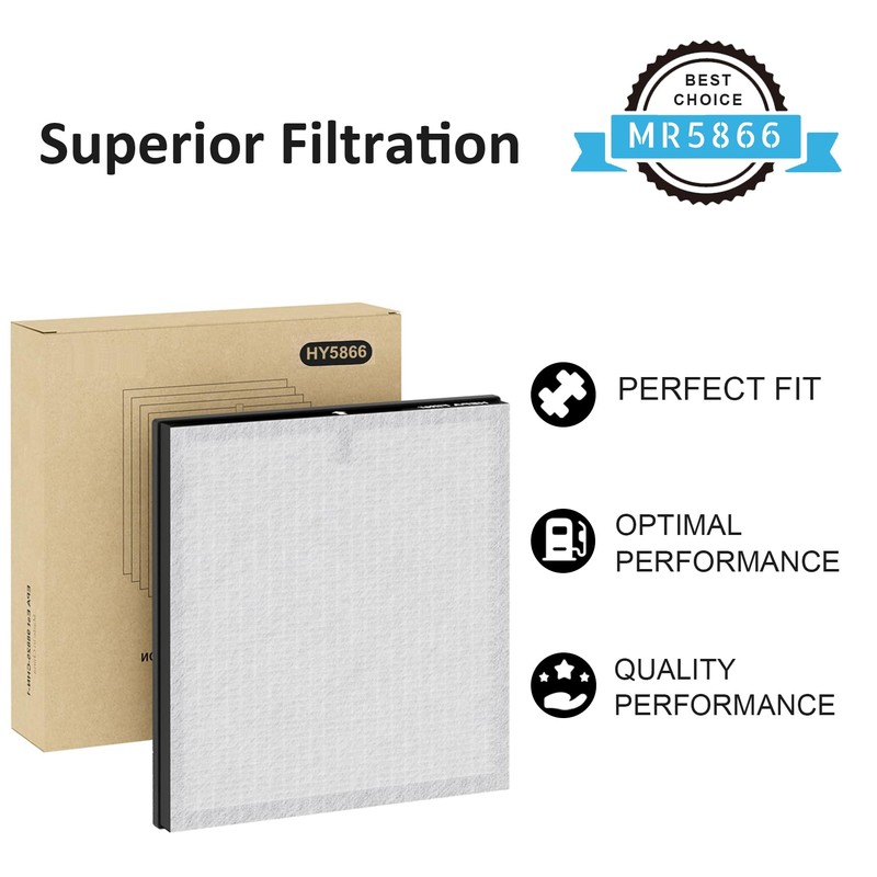 4 Pack MR5866 True High-Efficiency Replacement Filter, Compatible with MORENTO