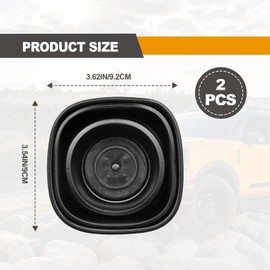 2PCS Car Headlight Cover, 2.36-3.74" Rubber Headlight Dust Cover for Dust & Water Resistant, Universal Car Accessories, Car Headlight Dust Cap for Most Cars.