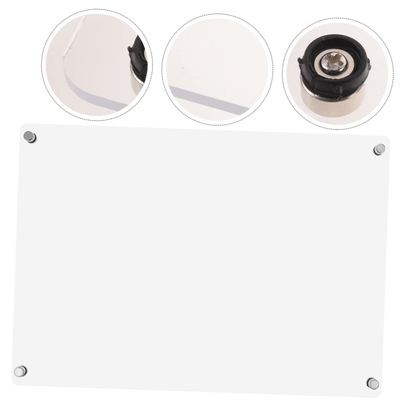 STOBOK for Erasable Erase Magnetic Fridge Shopping Planner Clear Magnet