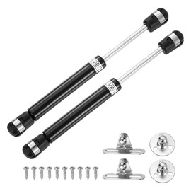 sourcing map 8 Inch 40N/9lb Gas Shock Strut Lift Support, Gas Spring for RV, Bed Floor, Hatch Door, TV Cabinet, Box Lid (Black, Set of 2)