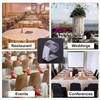 WedDecor Plastic Tablecloth Clips with Hook & Loop Strips, Transparent