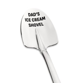 Dad’s Ice Cream Shovel Spoon Gifts for Daddy Dad Christmas Birthday Gift from Daughter Son Ice Cream Related Gifts for Ice Cream Lover Engraved Gifts Spoon for Dad Who Has Everything