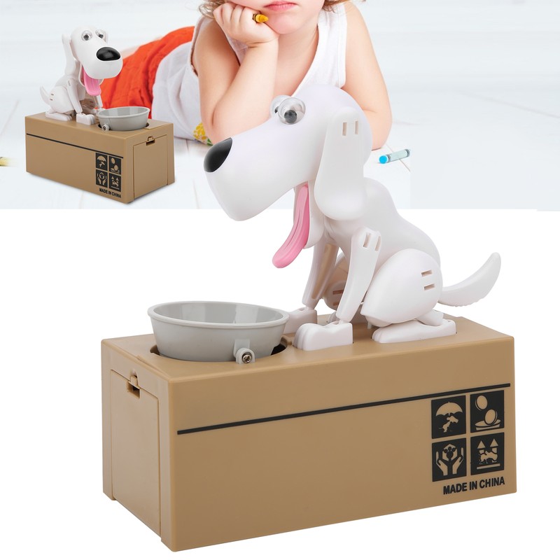 Saving Pot Electronic Money Box Robotic Dog Coin Bank Automatic