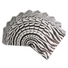 CuteBox Zebra Flat Paper Gift Bags 100pcs (4" x 6") for Merchandise, Crafts, Party Favors, Tradeshows, Retail, Showcases, Display, Holidays, Animal Themes, Arts and Crafts