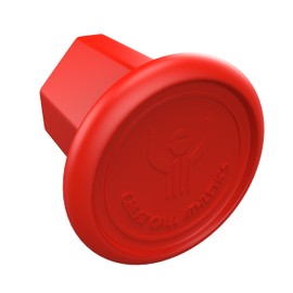 Great Call Athletics | 4 Pack Pro Lacrosse Butt End Caps Universal Fit All Shafts Mens Attack Defense Goalie Rubber Grip NFHS (Red)