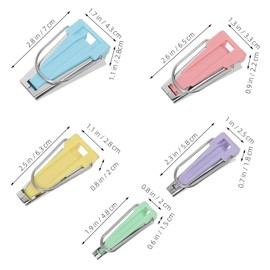 Operitacx Schrägband Werkzeug Set 5-teiliges Schrägband-maker-set Nähen Quilten 7 Cm 6 5 Cm 6 3 Cm 5 8 Cm 4 8 Cm Mehrfarbiges -maker-werkzeugset