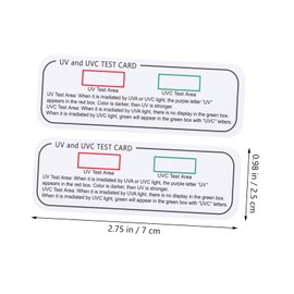 Hohopeti 12 Pack -uva Test Strips Indoor Light Identifiers Uv Cards Easy-to-use Uv Effect Indicator Cards