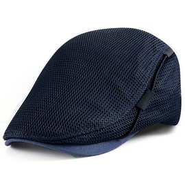 [Spargel] Spring and Summer Hunting Cap, Mesh, Men's, Women's, Lightweight, Cool, Soft, navy, M