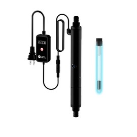 AquarMiracle U - VC Light for Aquarium with Timer, Amphibian in-Line & in-Tank U - V Green Bloom Clean Light, for Aquariums 75-120 Gallons(10W)