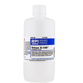 RPI Triton X-100, Scintillation Grade Liquid Surfactant, 500 Milliliter Bottle