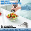 Measuring Spoons, Premium Heavy Duty 18/8 Stainless Steel Measuring Spoons