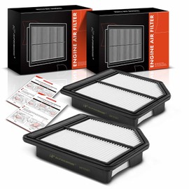 A-Premium 2-PC Engine Air Filter Compatible with Honda Civic 2006 2007 2008 2009 2010 2011, L4 1.8L, Rigid Panel, Replace# 17220RNAA00