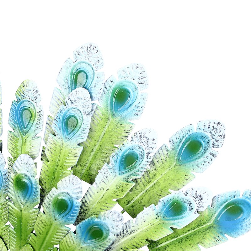 Metal Peacock Statue Realistic Easy DIY Assembly Beautiful Peacock Statue