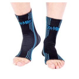 Doc Miller Ankle Compression Brace Sleeve Plantar Fasciitis Tendonitis Spur BLUE - XL