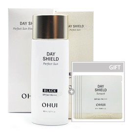 Ohui Day Shield Perfect Sun Black 80ml Large Capacity + Sunquid 60ml / 오휘 데이쉴드 퍼펙트 선블랙 80ml 대용량+선퀴드60ml