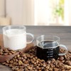 NCnnwovf Milk Frothing Pitcher Espresso Glass Measuring Cup, 75ML Espresso