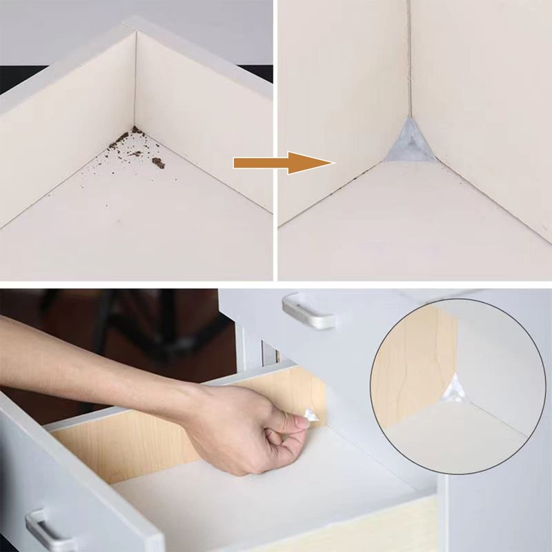 Stair Dust Corners, Inside Triangle Guard Decorative Anti-Dirty Corner Protector