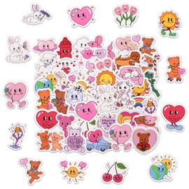 40PCS Cartoon Mini Boxes Stickers,Cartoon Theme Stickers for Scrapbooking, DIY Crafts, Laptops,Journal,Gifts for Kids Teens Girls Adults