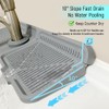 17.3" Silicone Faucet Mat for Kitchen Sink, Splash Guard with
