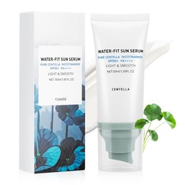 Centella Sunscreen SPF 50 PA++++, Face Sun Screen Long-Lasting Protection, Moisturizing Water Fit, Refreshing &Non-Greasy, Lightweight, NO White Cast - Dry Oily Skincare-Blue×1