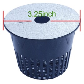 HORTIPOTS 3 inch Net Pot Mylar Reflective Block Covers for 3 inch Net Pot Top Lid (Pack of 100)