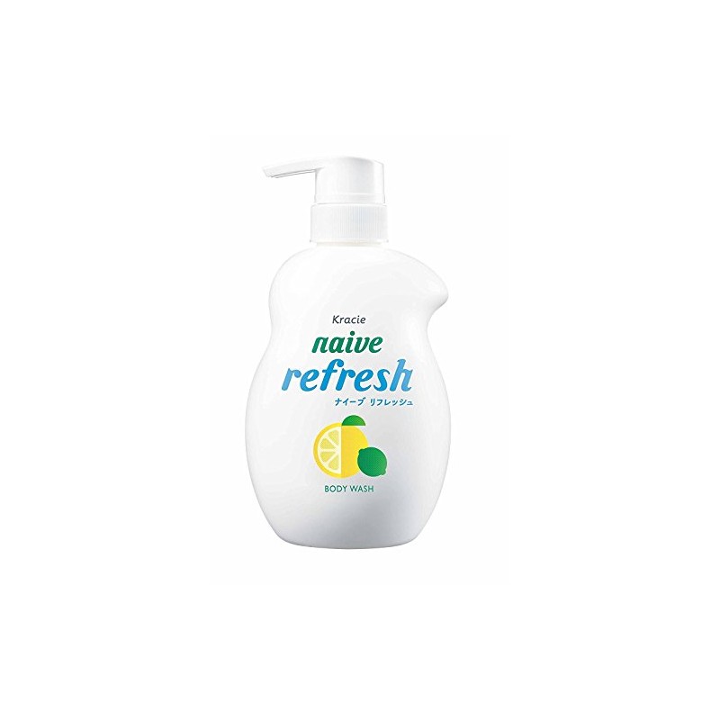 Naive Refreshing Body Soap (Sea Mud Blended), Jumbo 18.9 fl